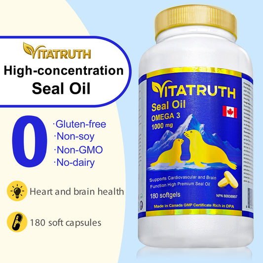 Vitatruth Omega 3 Harp Seal Oil 1000 mg 180 Softgels