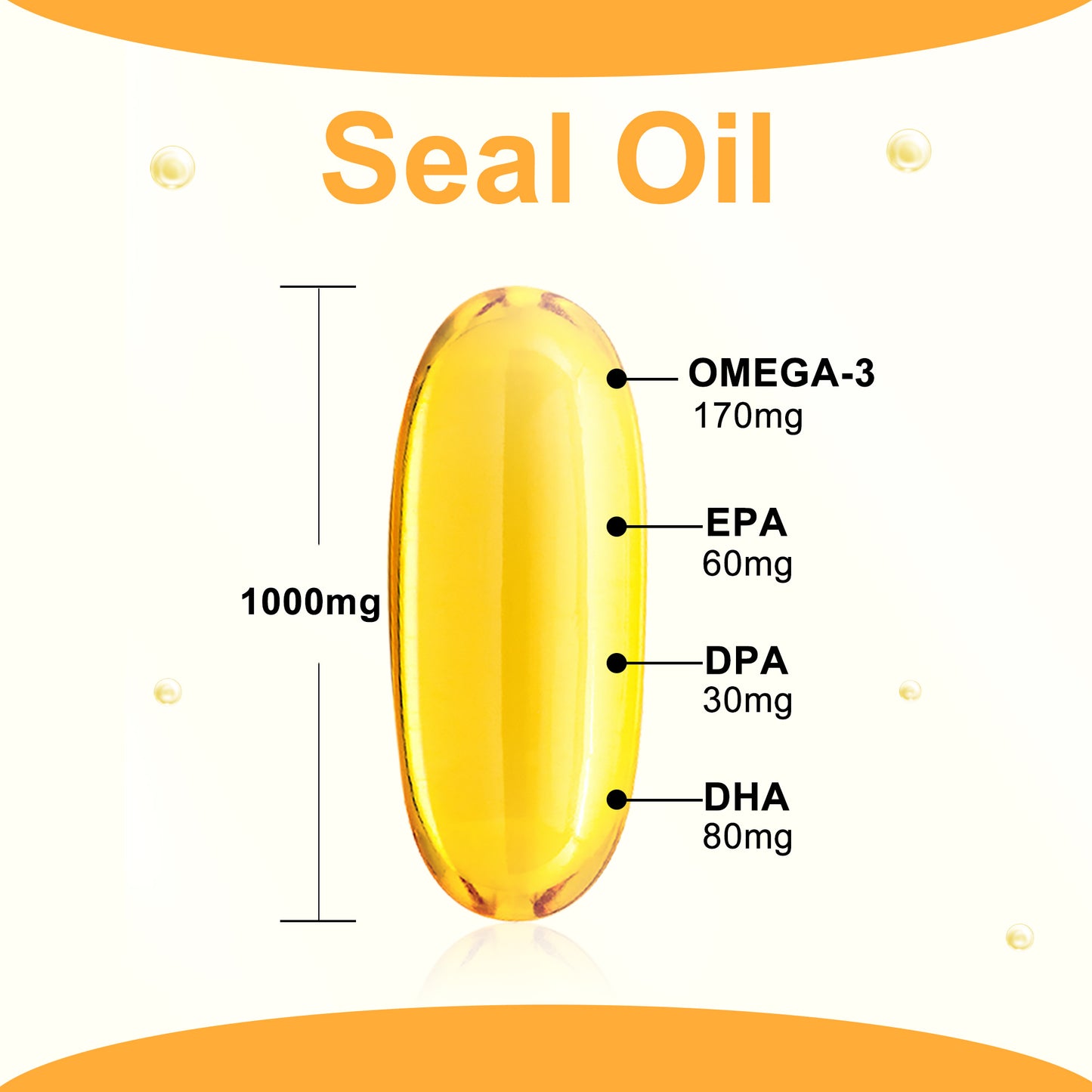 Vitatruth Omega 3 Harp Seal Oil 1000 mg 180 Softgels