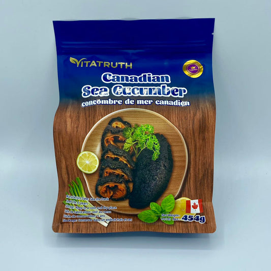 Vitatruth Dried Sea Cucumber Canada Whole Cut 454g